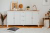 Sideboard Vestland weiß und Eiche 180 x 90 cm Bild 5