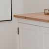 Sideboard Vestland weiß und Eiche 180 x 90 cm Bild 3