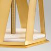 Elstead Apollo Tischleuchte messing Lampenschirm weiss 87cm Bild 5