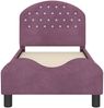 vidaXL Kinderbettgestell mit Kopfteil Lila 70 x 140 cm Samt 42011103 Bild 5