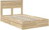 vidaXL Aufbewahrungsbett Sonoma-Eiche 120 x 200 cm Holzwerkstoff 3409929 Bild 4