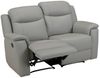 Vente-unique - Relaxsofa Leder 2-Sitzer - Hellgrau - EVASION Bild 4