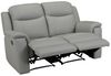 Vente-unique - Relaxsofa Leder 2-Sitzer - Hellgrau - EVASION Bild 3