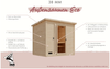 Karibu Sauna Hytti 0 naturbelassen ohne Ofen Bild 5