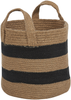 Textilkorb Jute naturfraben schwarz ⌀ 34 cm 2er Set GEREDE Bild 4