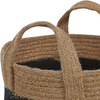 Textilkorb Jute naturfraben schwarz ⌀ 34 cm 2er Set GEREDE Bild 5