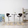 Barhocker SUPRI höhenverstellbar 2er Set Braun Kunstleder | Barstühle drehbar Küchenhocker Thekenhocker für Küche Hausbar Bild 3