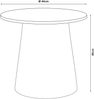 Couchtisch Nyd 40xØ44 cm Weiß [en. casa] Bild 2