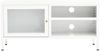 vidaXL TV-Schrank Weiß 90x30x44 cm Stahl und Glas 336056 Bild 3