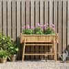 vidaXL Gartenpflanzer mit Halter Natur 100 x 38 x 74 cm Bambus 42028230 Bild 3