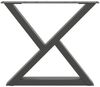 vidaXL Couchtischbeine 2 Stk. Anthrazit 60x(42-43,3) cm Stahl 4012710 Bild 5