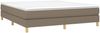 vidaXL Boxspringbett mit Matratze Taupe 160x200 cm Stoff 3144187 Bild 3