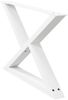 vidaXL Couchtischbeine 2 Stk. Weiß 70x(42-43,3) cm Stahl 4012713 Bild 4