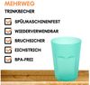 Engelland Becher Plastikbecher in modernen Neonfarben, Mehrweg, 1-tlg, Kunststoff, spülmaschinengeeignet, bruchfest, wiederverwendbar, 250 ml, 0,25 Liter Bild 2