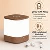 OYLCDI Nachttischlampe LED Nachttischlampe LED Nachtlicht, Dimmbar Atmosphäre Tischlampe, LED fest integriert, Weißes Licht, warmes Licht, neutrales Licht, mit Batterie, USB-Aufladung, mit Touch-Sensor,Tragbare Nachtlicht für Kinder/Erwachsene Bild 3