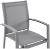 Vente-unique - TELTO Garden dining set Metall Grau - B 61 cm x H 89 cm x L 55 cm Bild 5