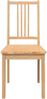 vidaXL Esszimmerstühle 2 Stk. Natur Massivholz Gummibaum 4102398 Bild 5