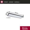 Paulmann No. 71003 LED Panel Atria Shine 580x200 mm 3000K 22W Schwarz dimmbar Bild 2