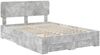 vidaXL Bettrahmen mit Kopfteil Beton Grau 160 x 200 cm Holzwerkstoff 3412351 Bild 4
