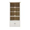 Esszimmer-Regalschrank im Landhausstil PISA-61 in Pinie weiß und Eiche hell, mit LED, B/H/T ca. : 90/198/43 cm Bild 3