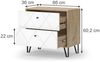 Nachttisch Nizza Artisan-Eiche 2er Set Vicco Bild 2