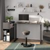 bümö Space Anstellcontainer & Raumteiler in Weiß, Regal Container mit 5 Fächer - Schreibtisch Schrank für Ordner & Akten am Bürotisch - Schreibtischcontainer für Büro & Homeoffice, SPCRT-84 Bild 5