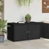 vidaXL Gartenschrank Schwarz 110x55x60,5 cm Poly Rattan 365567 Bild 3