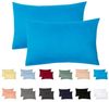 Livessa 2er Set Kissenbezug 40x40 aus%100 Baumwolle Jersey Stoff - Verdeckter Reißverschluss, Kopfkissenbezug 40x40 cm, Kissenhülle, Ultra weich und atmungsaktiv, Oeko-Tex Zertifiziert Bild 4