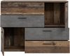 Forte 'Skive' Kommode, Holzwerkstoff Old Wood, 95,9 x 41,3 x 124,9 cm Bild 4