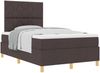 vidaXL Boxspringbett mit Kopfteil Dunkelbraun 120 x 190 cm Stoff 3339682 Bild 2