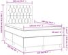 vidaXL Boxspringbett mit Matratze & LED Dunkelgrau 120x190 cm Stoff 3270219 Bild 2
