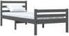 vidaXL Massivholzbett Grau 100x200 cm [814811] Bild 3