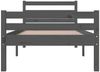 vidaXL Massivholzbett Grau 100x200 cm [814811] Bild 5
