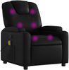 vidaXL Massage-Relaxsessel, Kunstleder, Schwarz 3205543 Bild 2