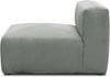 DOMO. collection Polsterhocker 800011, 1FEL, Rechteckig, individuell kombinierbar, modularer Cord Fußhocker, Polstergarnitur, 85 x 108 x 69 (BxTxH), hellgrau Bild 3