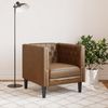 vidaXL Chesterfield-Sessel Braun Kunstleder in Wildleder-Optik 372658 Bild 3