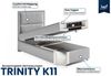 Best for Home Boxspringbett K-11 SINGLE mit Bettkasten, Bonellfederkern, Komfort Topper H3 (Hotelbett, Einzelbett, Kinderbett, Juniorbett, 70x200 80x200 90x200 100x200 cm), verschiedene Liefermöglichkeiten, TOP Preis-Leistungs-Verhältnis Bild 3