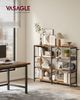 VASAGLE Bücherregal, Standregal mit 4 Ebenen, 30 x 120 x 109,4 cm, Industrie-Design, für Wohnzimmer, Arbeitszimmer Bild 3