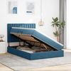 vidaXL Bett mit Stauraum und LED mit LED Dunkelblau 140 x 190 cm Samt 3372787 Bild 4
