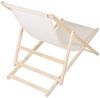 Sonnenliege Beige Strandmöbel Campingstuhl Holz klappbar Faltsitz Balkonsessel Bild 2