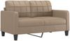 vidaXL 2-Sitzer-Sofa mit Zierkissen Cappuccino-Braun 140 cm Kunstleder 3200807 Bild 4