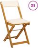 vidaXL Außen Bistro-Stühle 8 pcs Cremeweiß 40 x 53 x 80 cm 3416288 Bild 2