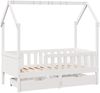 vidaXL Kinderbett mit Schubladen 80x170 cm Massivholz Kiefer 3302042 Bild 3