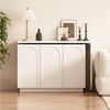 Flieks Kommode mit 360° drehbar Tisch weiß (B110-170/T40/H75cm, 1 St, mit verstellbarer Ablage), Schminktisch Eckschreibtisch Sideboard mit Stauraum, Breite 110/170 cm Bild 2