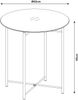 Beistelltisch Ödeshög mit Glasplatte 45xØ42cm Schwarz [en. casa] Bild 2
