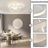 ZMH Deckenlampe LED Deckenleuchte Modern - Schlafzimmerlampe Design mit Fernbedienung 77W Dimmbar Wohnzimmerlampe Wohnzimmer Küchenlampe Deckenbeleuchtung für Schlafzimmer Küche Flur Büro Bild 4