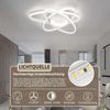 ZMH Deckenlampe LED Deckenleuchte Modern - Schlafzimmerlampe Design mit Fernbedienung 77W Dimmbar Wohnzimmerlampe Wohnzimmer Küchenlampe Deckenbeleuchtung für Schlafzimmer Küche Flur Büro Bild 3