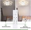 ZMH Deckenlampe LED Deckenleuchte Modern - Schlafzimmerlampe Design mit Fernbedienung 77W Dimmbar Wohnzimmerlampe Wohnzimmer Küchenlampe Deckenbeleuchtung für Schlafzimmer Küche Flur Büro Bild 2