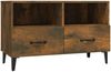 TV-Schrank Räuchereiche 80 x 36 x 50 cm Holzwerkstoff [817492] Bild 2