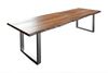 Esstisch Baumkante massiv Akazie nussbaum 280 x 100 silber LIAM 68921759 Bild 1